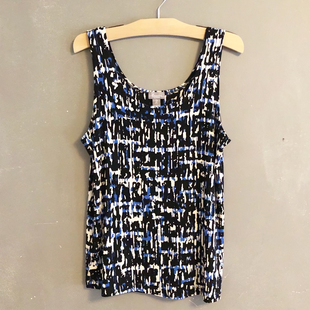 Travelers By Chico’s Graphic Print Easy Tank Top